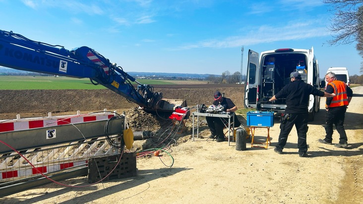 Doppelter Kabelriss an der B2