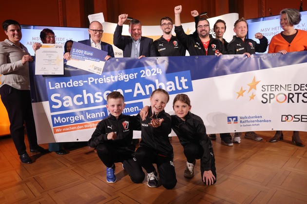 Wettbewerb &quot;Sterne des Sports&quot; für Sachsen-Anhalt: Verein TSG GutsMuths 1860 Quedlinburg e. V. gewinnt „Großen  Stern in Silber&quot;