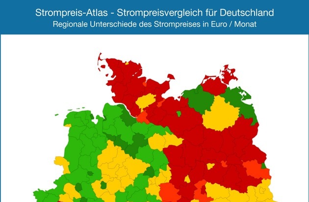 Stromauskunft.de: Studie "Strompreise für Verbraucher in Deutschland" / Vergleichende Analyse der Strompreise für 6400 Städte in Deutschland