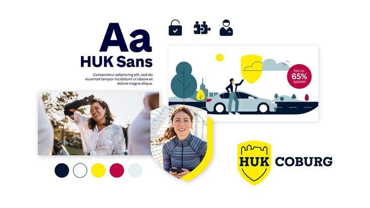 Neues Corporate Design der HUK-COBURG trägt Digitalisierung Rechnung