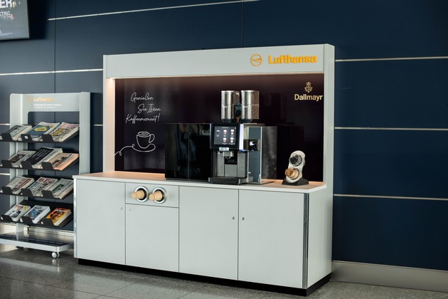 Dallmayr übernimmt Kaffee-Versorgung am Lufthansa Gate
