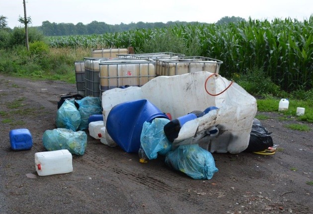 POL-BOR: Gronau - Entsorgung eines illegalen Drogenlabors (Dumping)