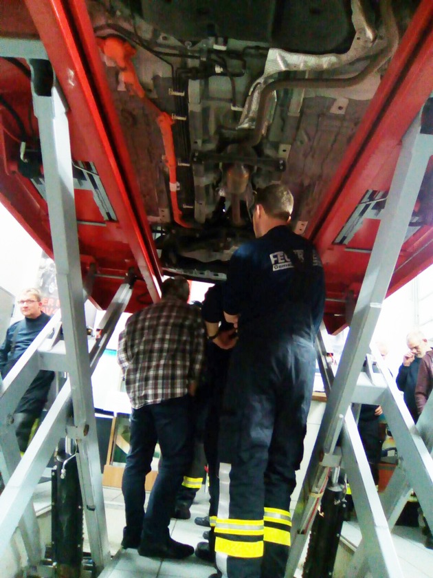 FW-KLE: Ausbildung bei der Feuerwehr Bedburg-Hau: Gefahren für Retter durch Hybridautos