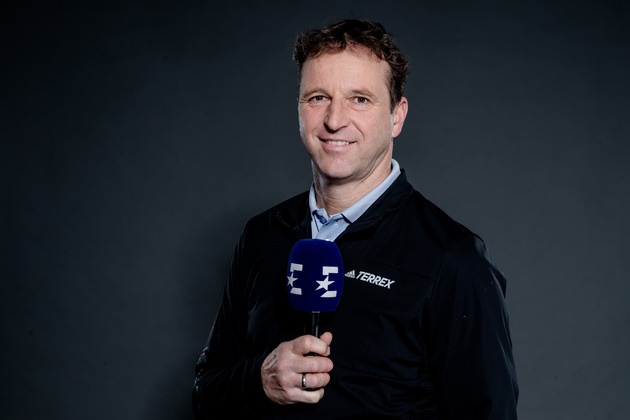 Werner Schuster als Skisprung-Experte im Eurosport-Olympia-Team gemeinsam mit Martin Schmitt und Gerhard Leinauer