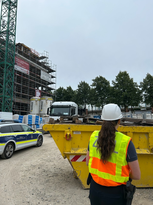 HZA-KI: Zoll kontrolliert Großbaustelle in Kiel / zahlreiche Verstöße festgestellt