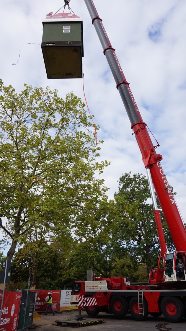 Glasfaserausbau in Meckenheim schreitet voran: Tiefbau in vollem Gange &ndash; zweiter POP wurde jetzt gesetzt
