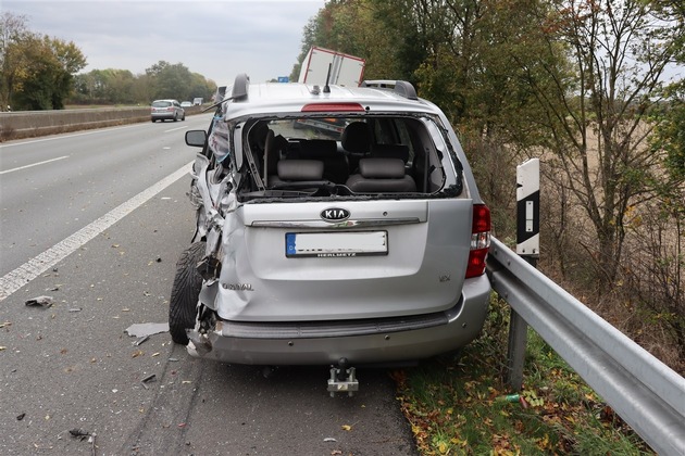 POL-MS: Lkw kollidiert mit Pkw - Autobahn 43 bei Senden ab 18 Uhr gesperrt