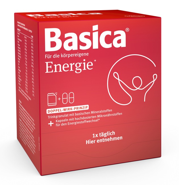Basica® Energie für mehr Leistungsfähigkeit / Mit dem Doppel-Wirk-Prinzip macht Erfolg richtig Spaß!