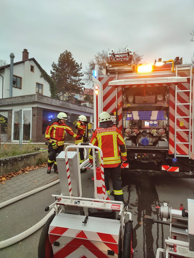 FW Stockach: Rauchentwicklung aus Gebäude