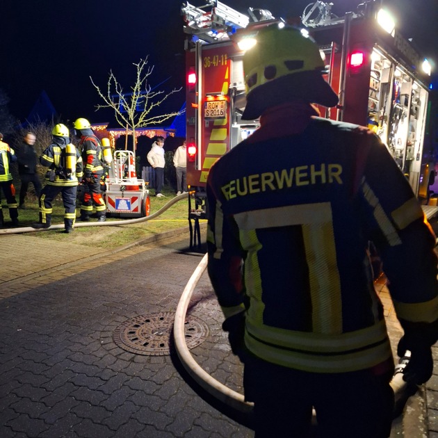 FW-ROW: Brandeinsatz in Sottrum - Feuerwehr verhindert Schlimmeres