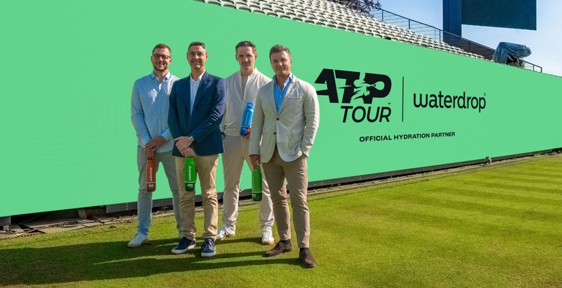 Pressemeldung: waterdrop® und ATP enthüllen die neue ATP Tour Bottle