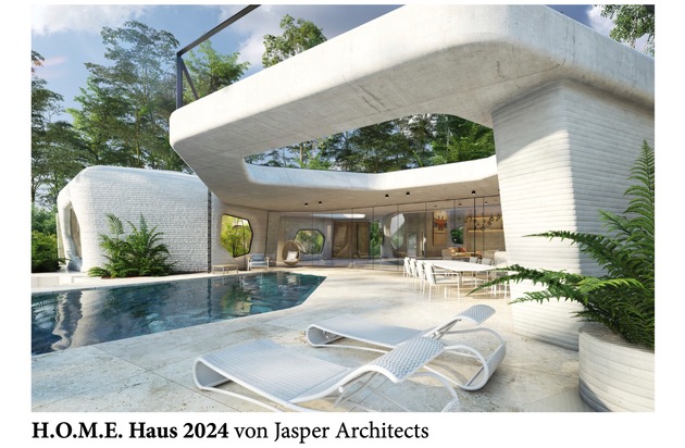 Das H.O.M.E. Haus 2024 von JASPER ARCHITECTS: Ein Natur-Nest-Erlebnis in 3D-Drucktechnologie