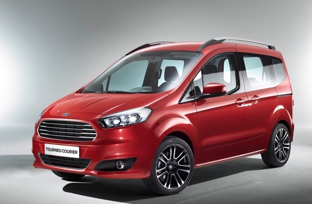 Ford-Werke GmbH: Ford öffnet in Genf erstmals den Vorhang für den neuen Tourneo Courier, das vierte Modell der Tourneo-Reihe (BILD)