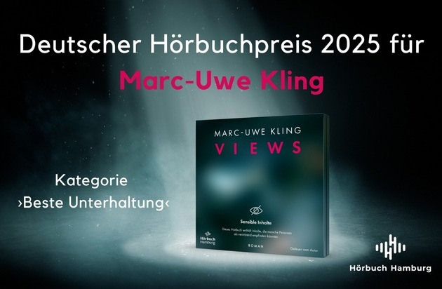 Deutscher Hörbuchpreis 2025 für Marc-Uwe Kling: »VIEWS« ist ›Beste Unterhaltung‹