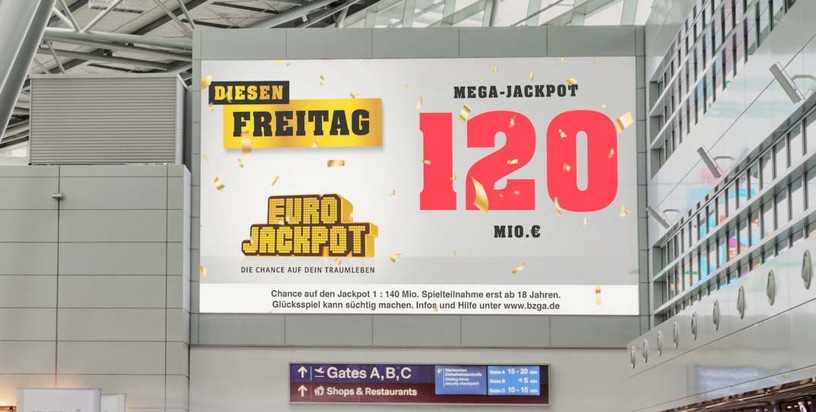 Eurojackpot: Eurojackpot: Mehr geht nicht / Jackpot jetzt bei 120 Millionen Euro