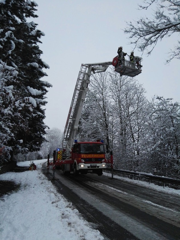 FW-HAAN: Einsätze durch starken Schneefall