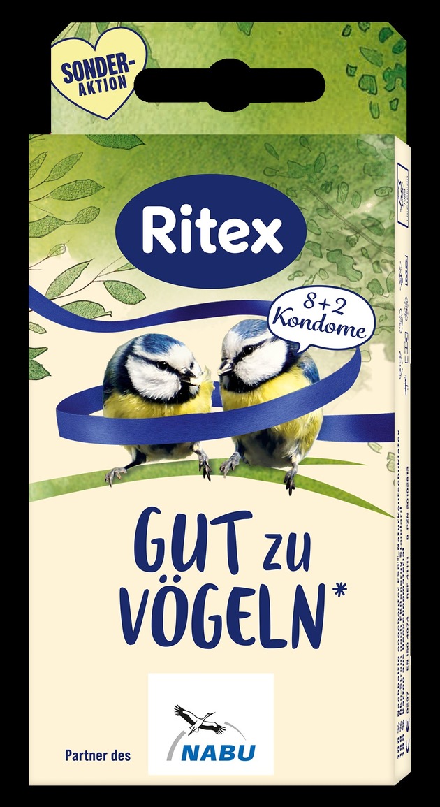 Gut zu Vögeln: Kondomhersteller Ritex engagiert sich mit neuer Aktionspackung für den NABU-Vogelschutz