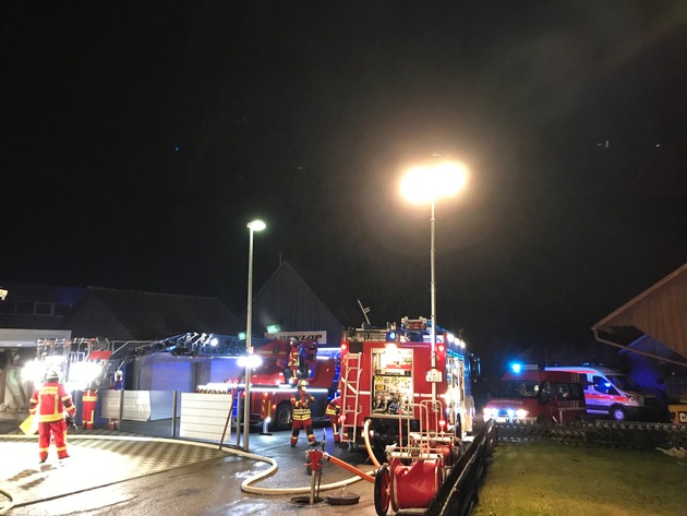 KFV-CW: Schnelles Eingreifen der Feuerwehr verhindert Großbrand - Keine Verletzten - 50.000 Euro Sachschaden