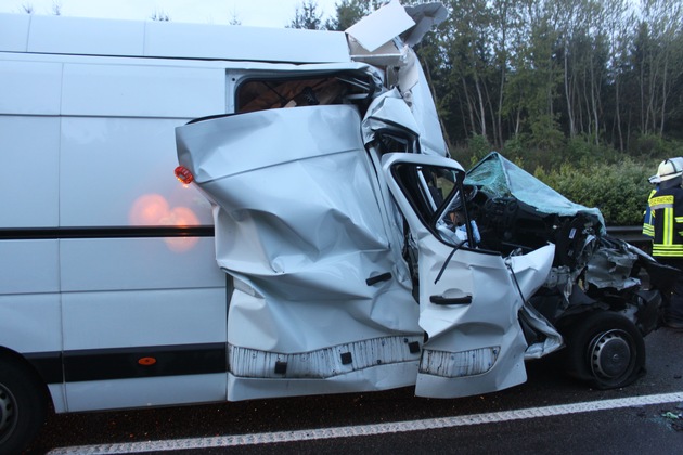 POL-PDKL: A62/Kusel, Schwerverletzt nach Auffahrunfall