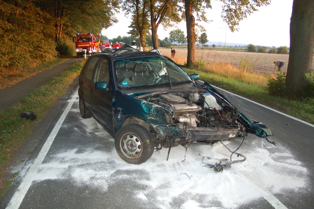 POL-STH: Schwerer Verkehrsunfall auf der Landesstraße 445