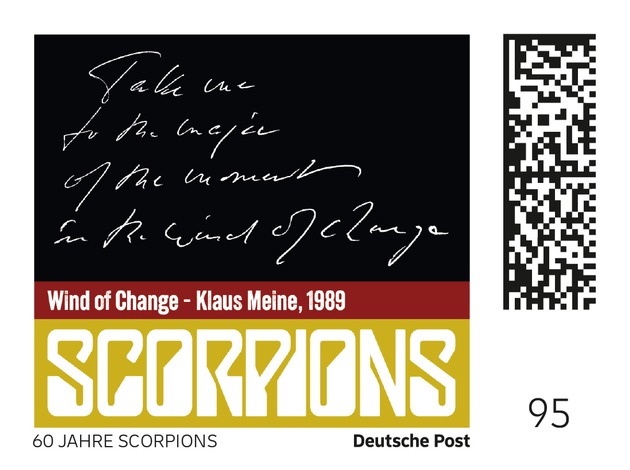 PM: Rockband Scorpions bekommt eigene Briefmarken / PR: Rock band Scorpions receives special edition stamps