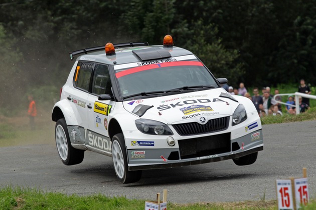 Herzschlagfinale: Wiegand erobert Platz zwei beim SKODA ERC-Heimspiel (FOTO)