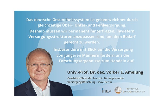 Pressemitteilung Dritter: RoundTable- Veranstaltungen zeigen Schwächen in der Gesundheitsversorgung von Männern auf – Begleitstudie des Instituts für angewandte Versorgungsforschung bietet Lösungsansätze an