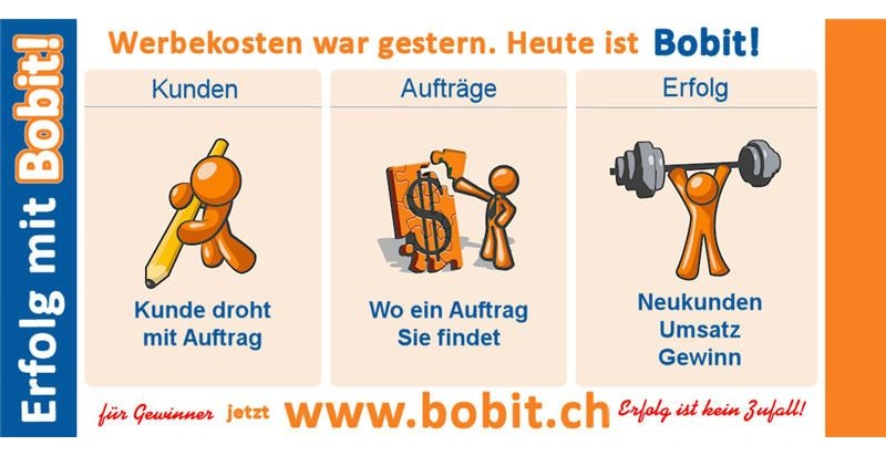 Bobit: Auftrags-Auktionen jetzt auch in der Schweiz