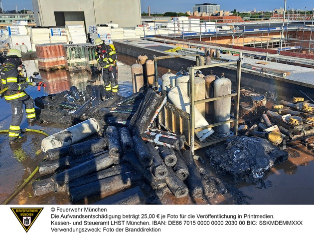 FW-M: Massive Rauchentwicklung durch Brand (Moosach)