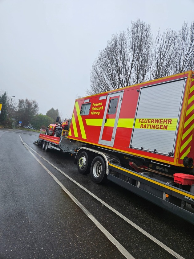 FW Ratingen: Überörtlicher Einsatz nach Erkrath zu einem Großtier in Not