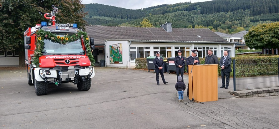 FW-OE: Offizielle Einweihung des neuen Tanklöschfahrzeugs der Löschgruppe Saalhausen