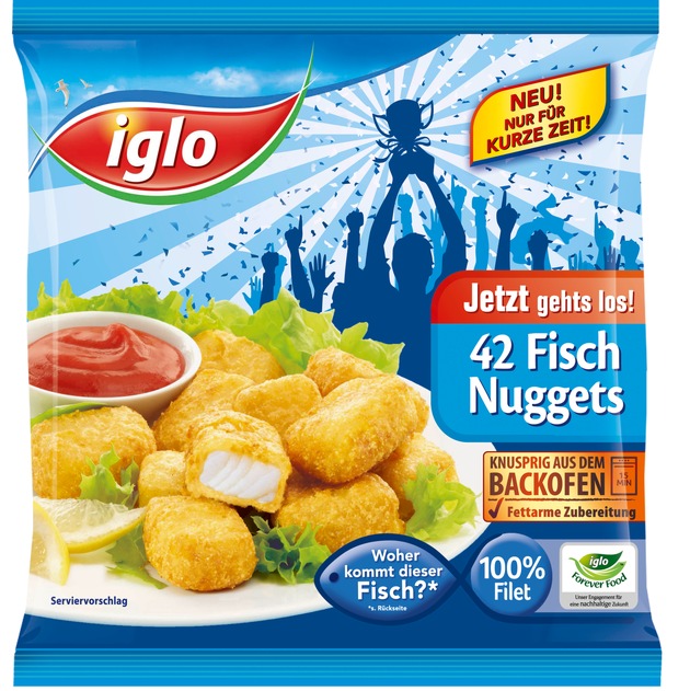 Meisterlich snacken: Mit iglo Nuggets genüsslich durch den Sportsommer 2012 (BILD)