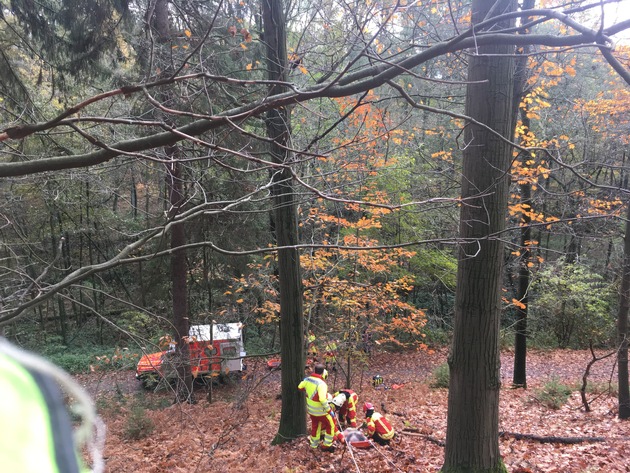 FW-Heiligenhaus: Verletzte Person im Wald (Meldung 22/2019)