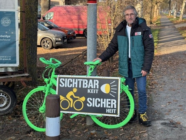 POL-VER: Gr&uuml;ne Fahrr&auml;der am Stra&szlig;enrand: Verkehrswacht Osterholz, Gemeinde Lilienthal und Polizeiinspektion Verden/Osterholz wollen auf Radfahrer aufmerksam machen