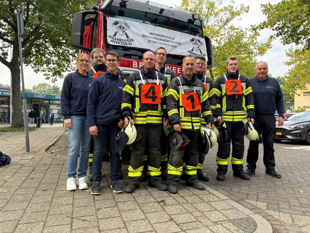 FW-KLE: Freiwillige Feuerwehr Bedburg-Hau überzeugt bei internationalem Wettkampf - Platz 4 in Rheden (NL)