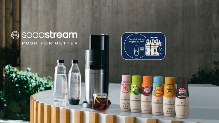 SodaStream Deutschland startet zum Sommer durch: Starkes Wachstum, hoher Werbedruck, neue Sirup-Strategie und / konsequente Stärkung der Handelspartner