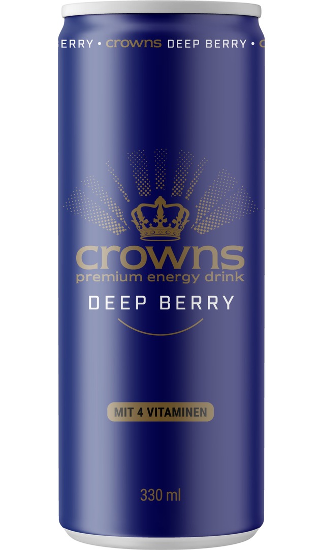Energy Drink Crowns Deep Berry gibt einen Vorgeschmack auf den Sommer