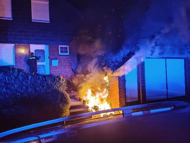POL-STD: Serie von Bränden halten Feuerwehren und Polizei in Buxtehude in Atem - Gesamtschaden über 150.000 Euro