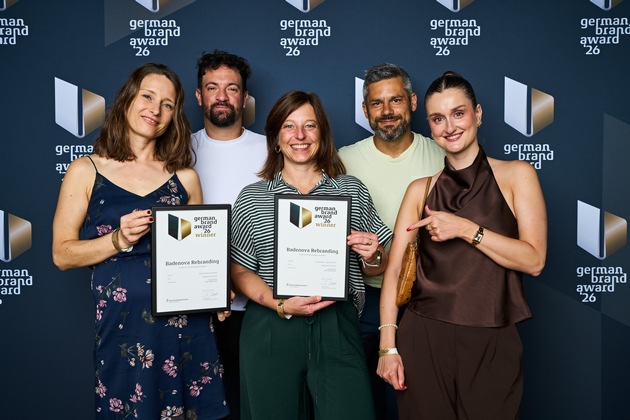 Badenova-Pressemeldung: Badenova gewinnt German Brand Award 2026