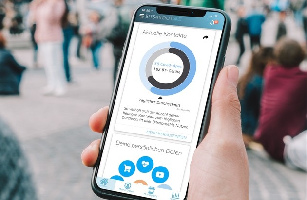 BitsaboutMe AG: BitsaboutMe bringt Licht ins Dunkel der Corona Apps / Neue BitsaboutMe Kontaktzähler App bietet Nutzern wertvolle Zusatzinformationen zum eigenen Social-Distancing-Verhalten