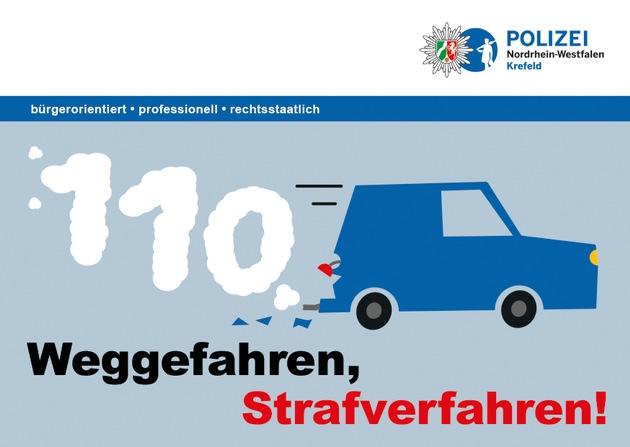 POL-KR: Einladung zum Pressetermin am 17. Mai 2019 um 13:30 Uhr 
Aktion gegen Verkehrsunfallflucht - Polizei Krefeld für mehr Aufmerksamkeit und Ehrlichkeit