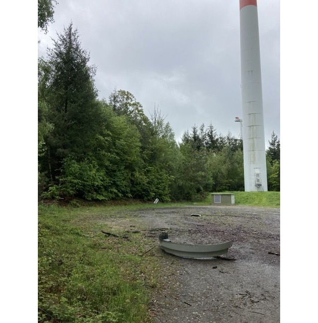 POL-DA: Windpark Hainhaus: Windkraftanlage verliert Bauteile -sofortige Stilllegung erfolgt-