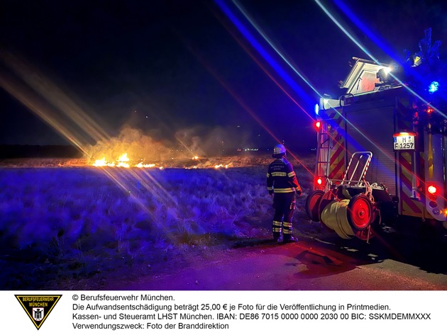 FW-M: Flächenbrand auf Panzerwiese (Hasenbergl)