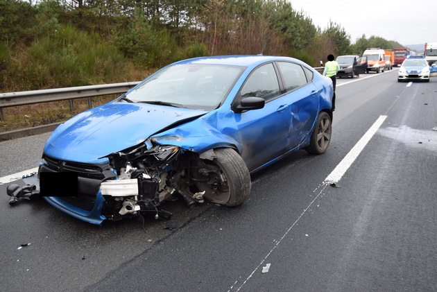 POL-PDKL: A63/Sembach, Kollision nach Fahrstreifenwechsel