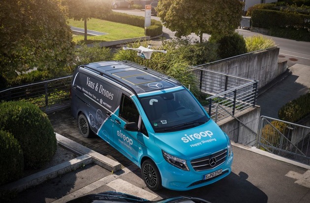 Mercedes-Benz Schweiz AG: Mercedes-Benz Vans, Matternet e siroop danno il via a un progetto pilota relativo alla consegna on demand di prodotti nell'e-commerce
