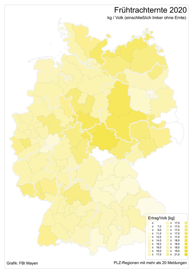 Honigernte in Deutschland durchschnittlich / Klimaveränderungen machen sich auch in der Imkerei bemerkbar