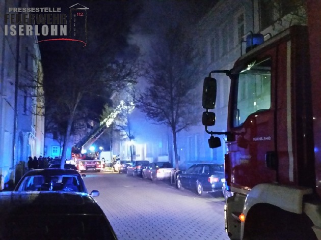 FW-MK: Kellerbrand in der Iserlohner Innenstadt