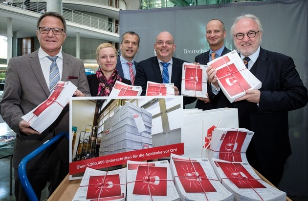 ABDA Bundesvgg. Dt. Apothekerverbände: Gesundheitsausschuss: 1,2 Millionen Menschen fordern Schutz der Apotheken vor ausländischem Versandhandel