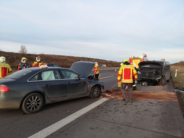 API-TH: A4 nach Kollision bei Bucha voll gesperrt