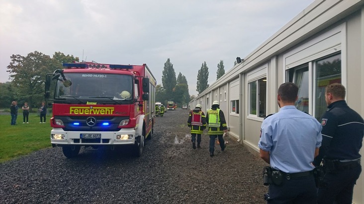 FW-RE: Brand in Flüchtlingsunterkunft